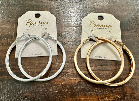 Worn Hoop Earrings