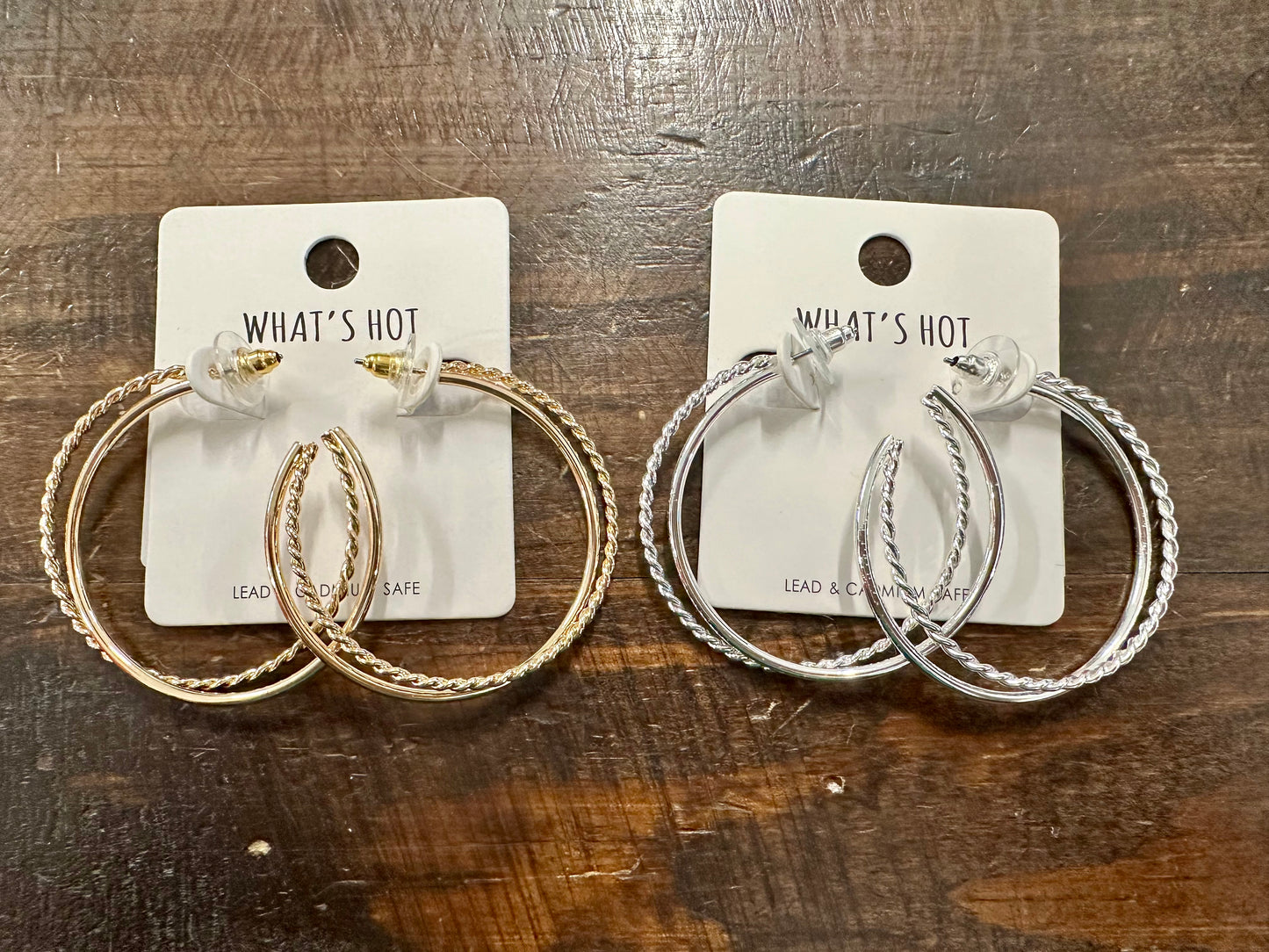 Twisted Hoop Earrings