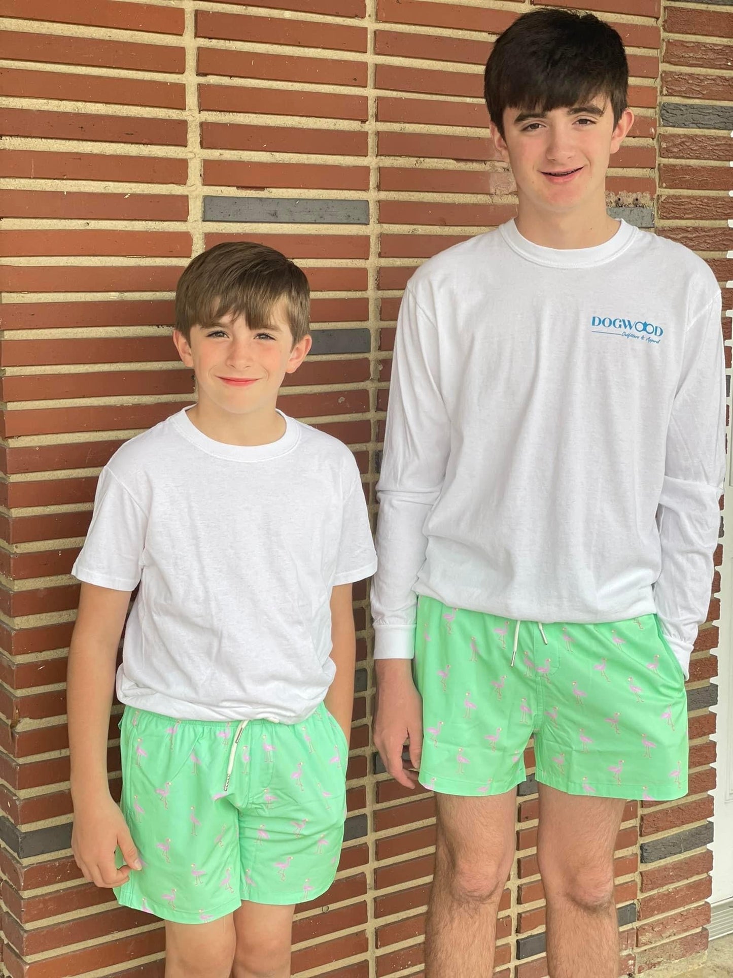 Bermies -  Boys Flamingo Swim Trunks