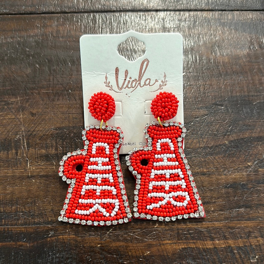 Cheer Megaphone Earrings