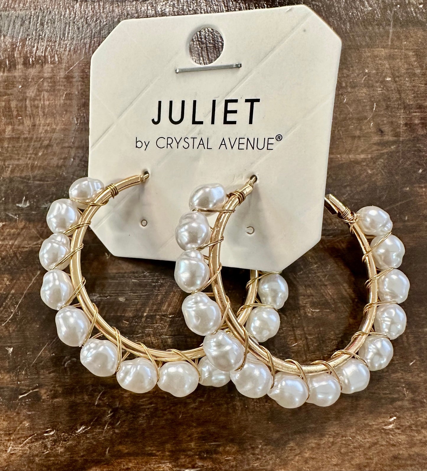 Freshwater Pearl Hoops