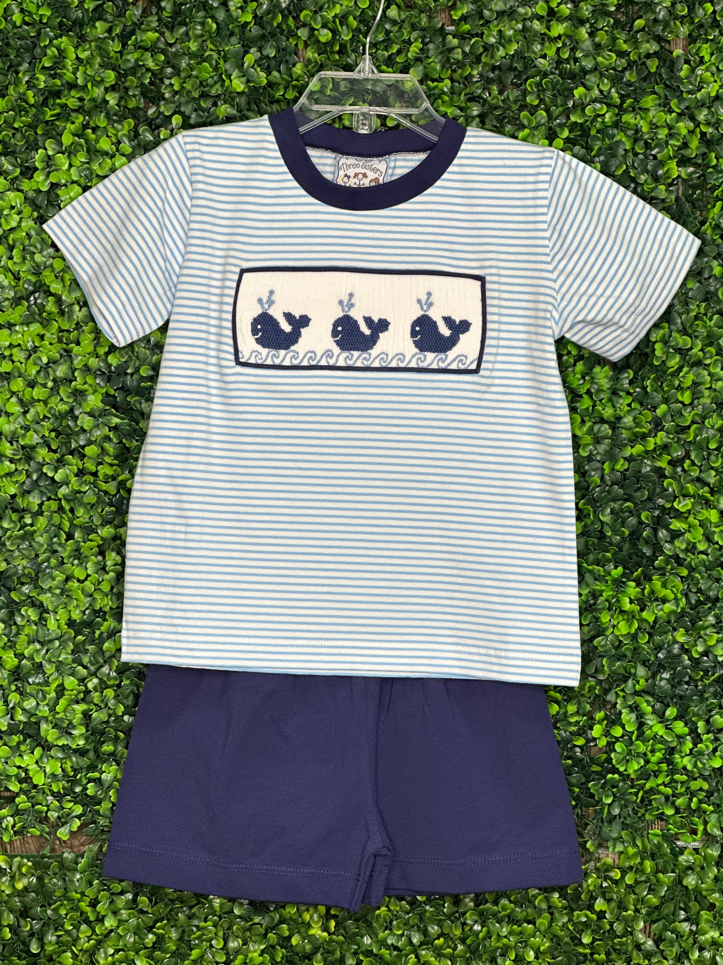 TS - Whales Boys Short Set