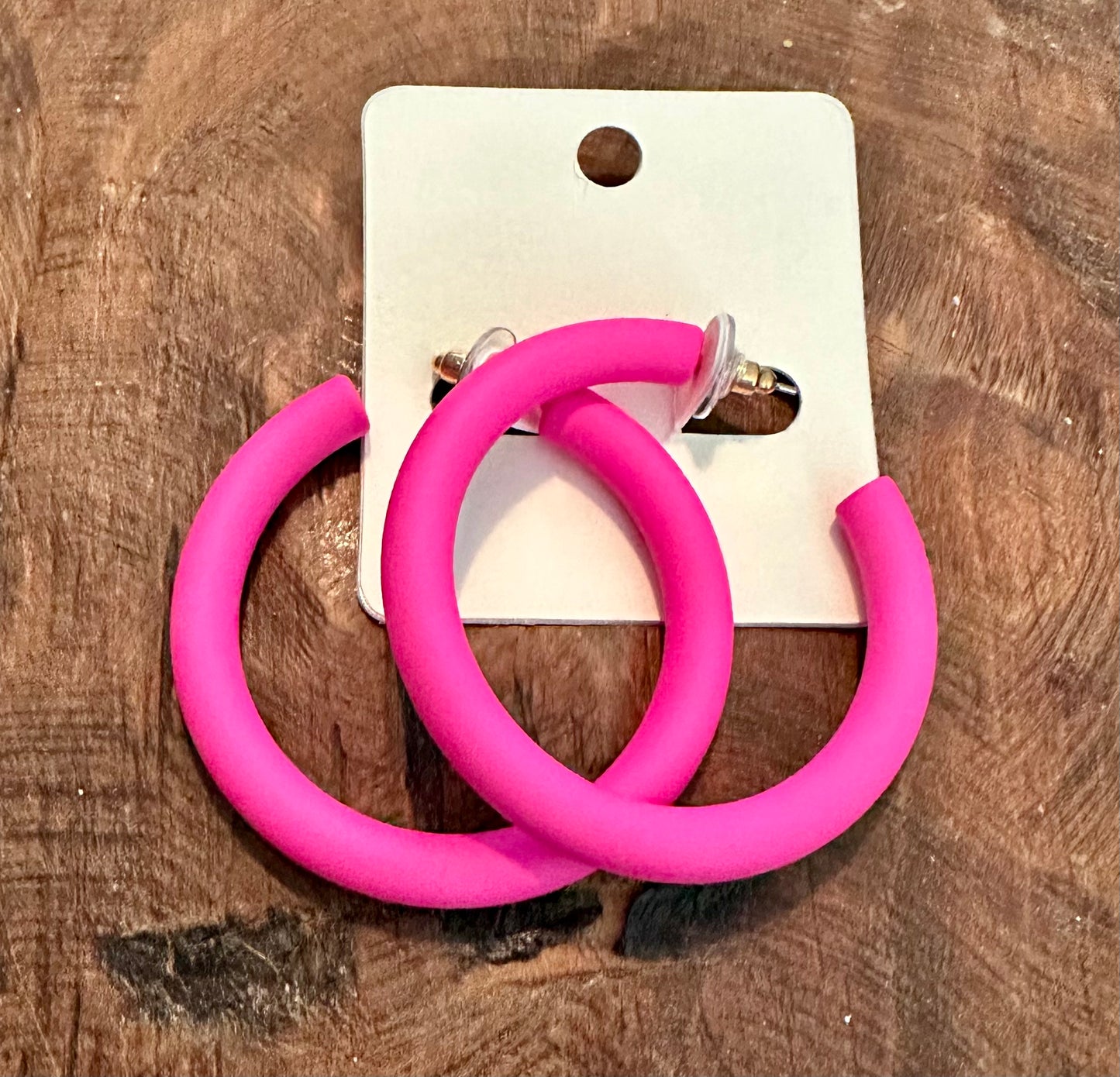 Color Coat Hoop Earrings