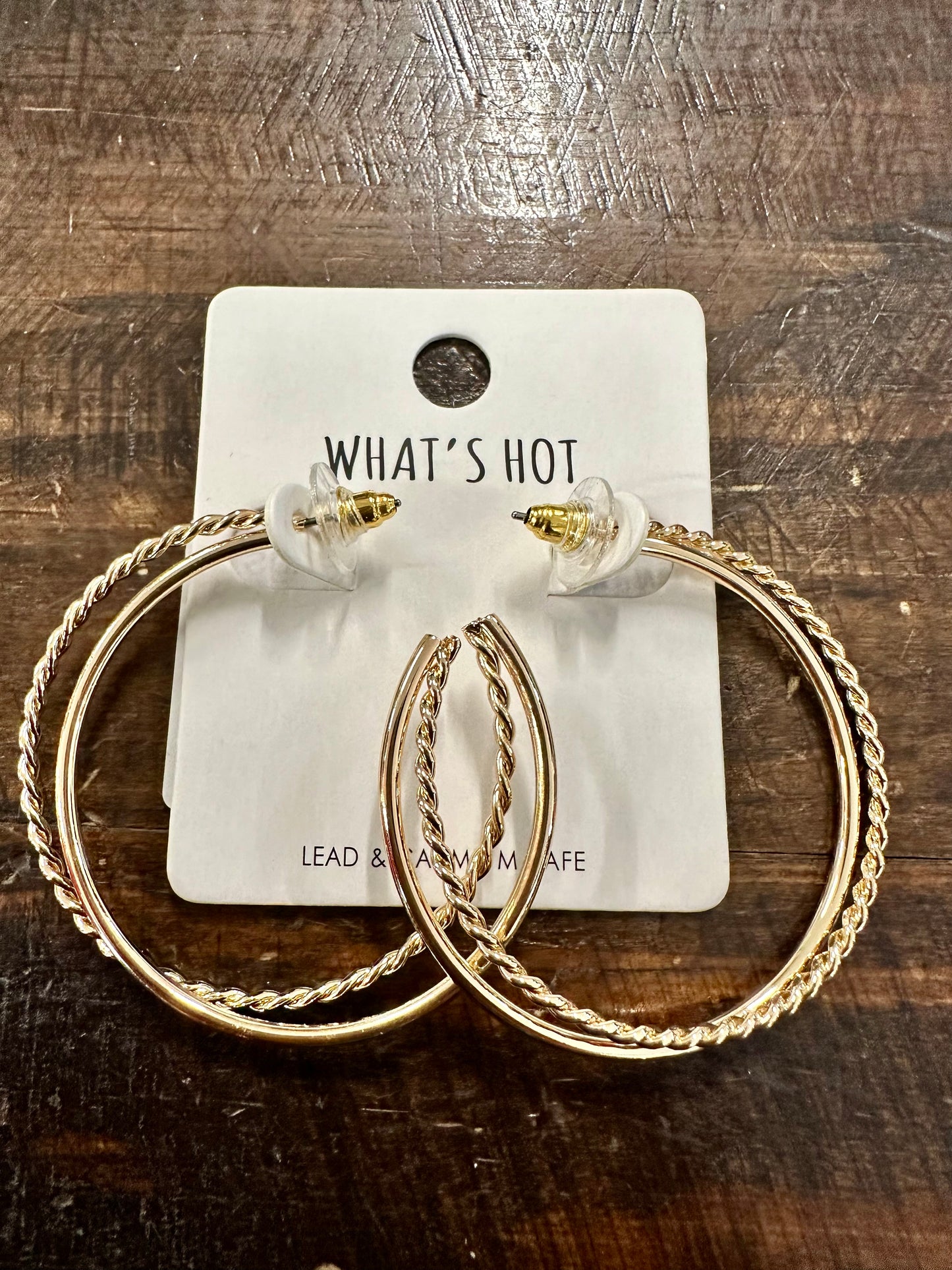 Twisted Hoop Earrings