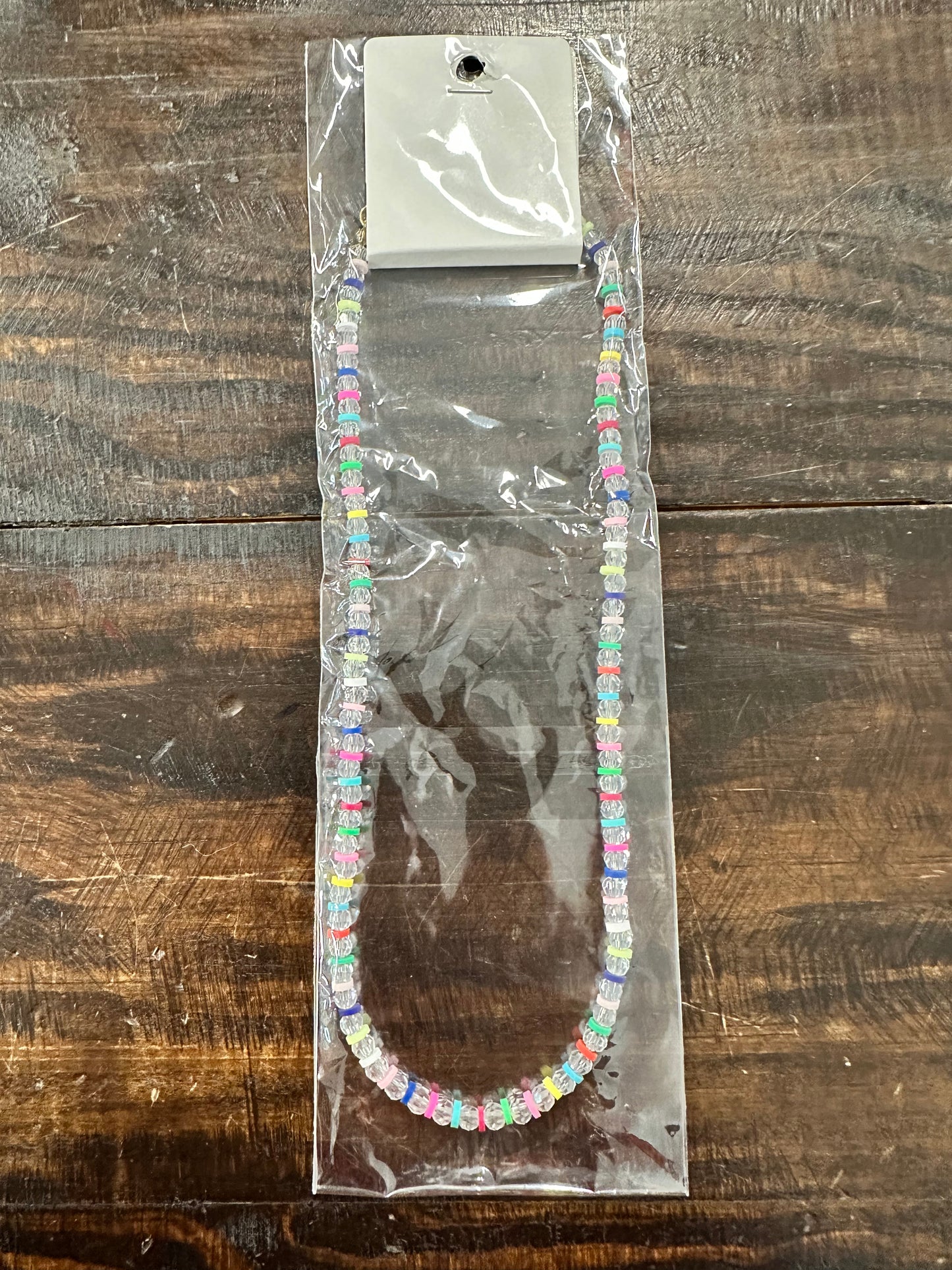 Clear and Rubber Necklace