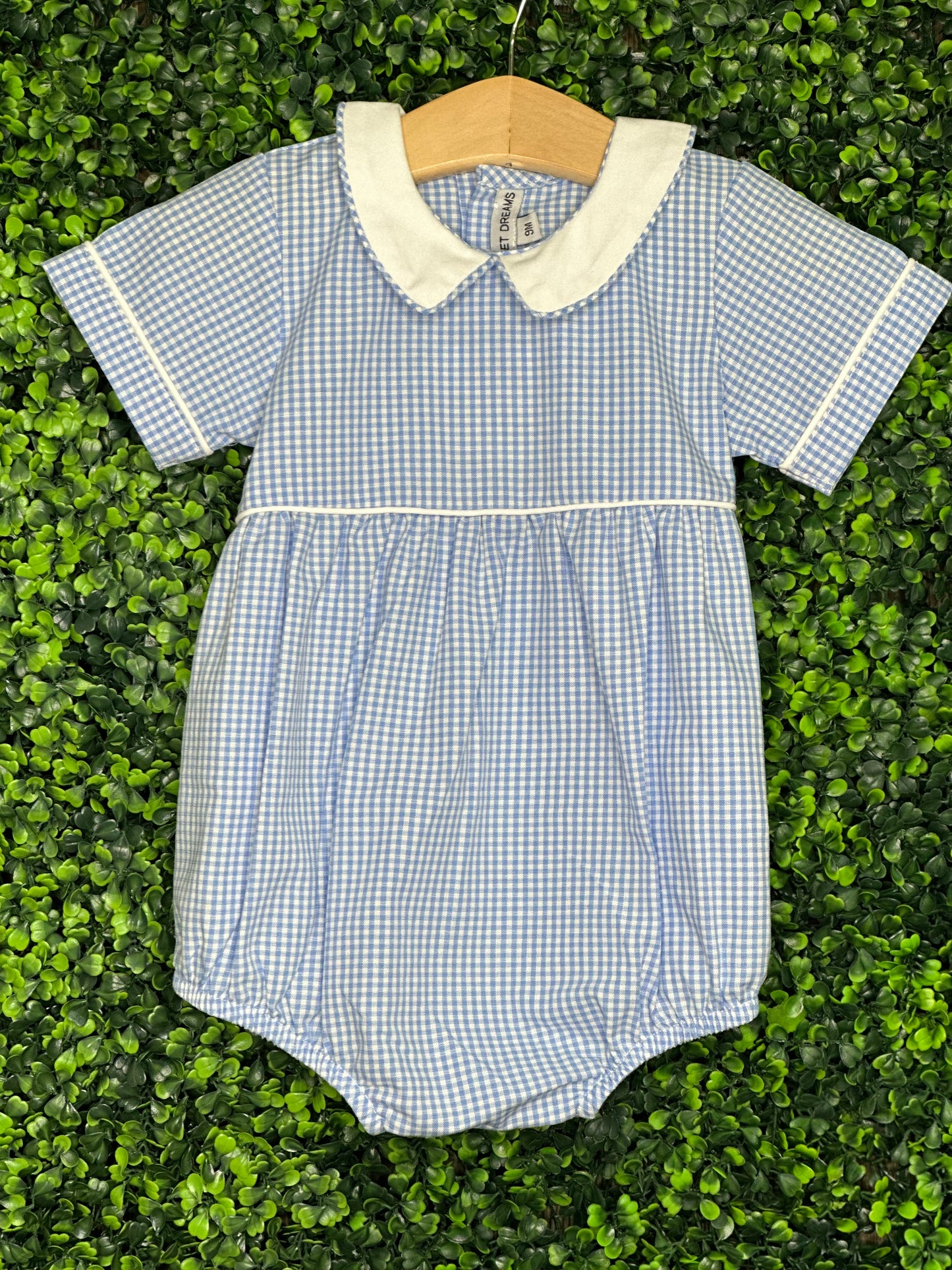 SD - Blue Gingham Boy Bubble