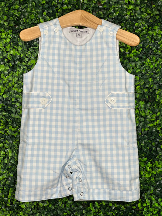 SD - Light Blue Gingham Jon Jon