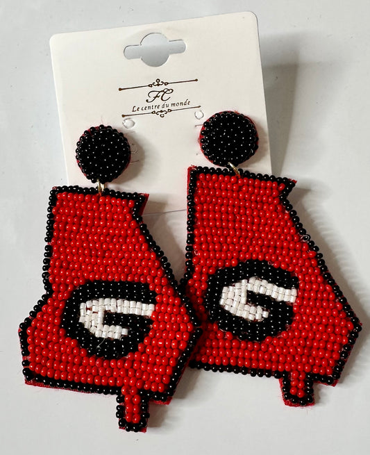 Georgia State Earrings