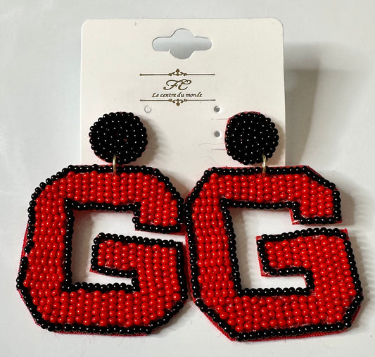 G Beaded Earrings