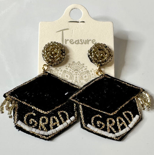 Grad Hat Earrings