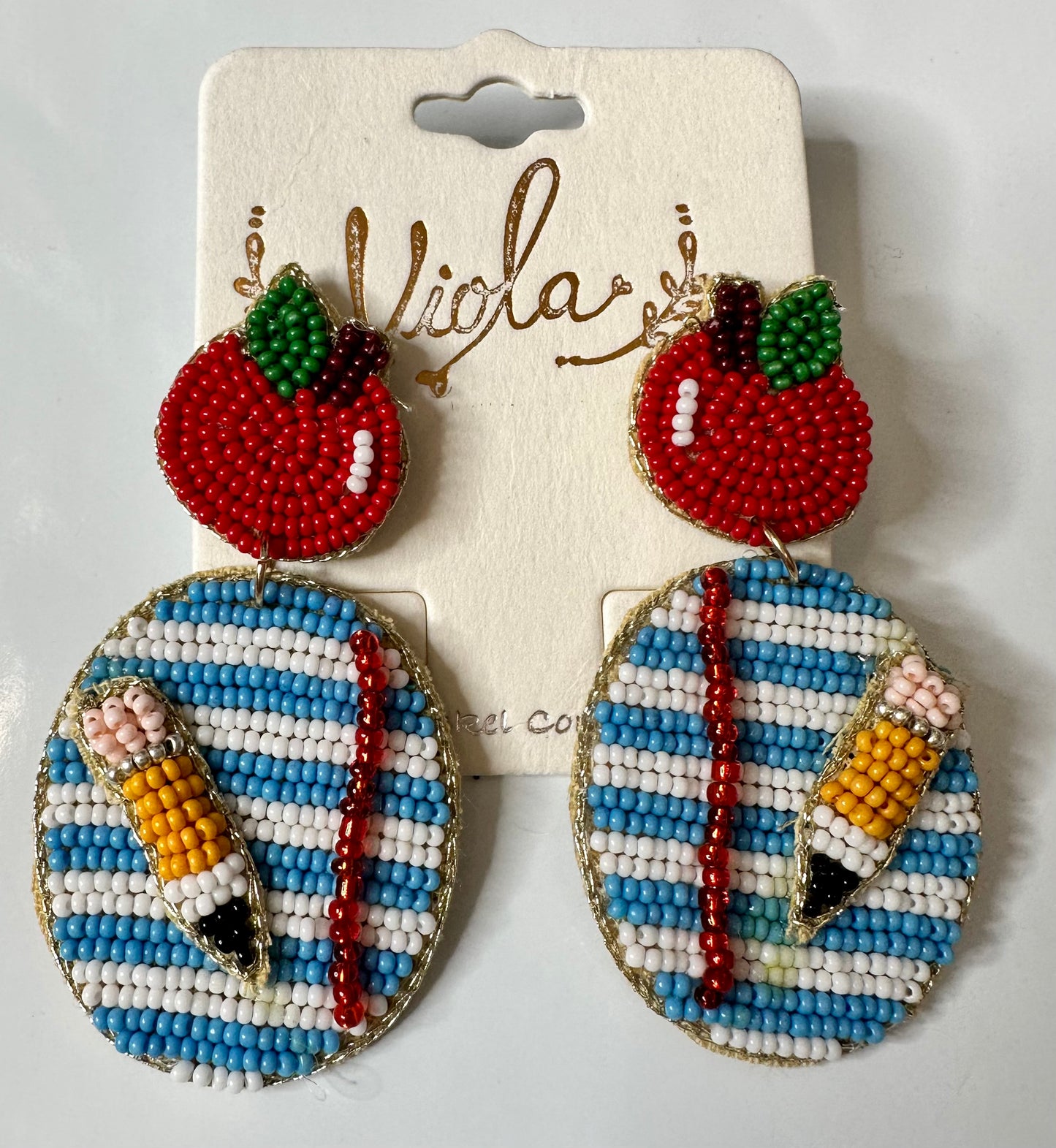 Teacher Apple/Pencil Earrings