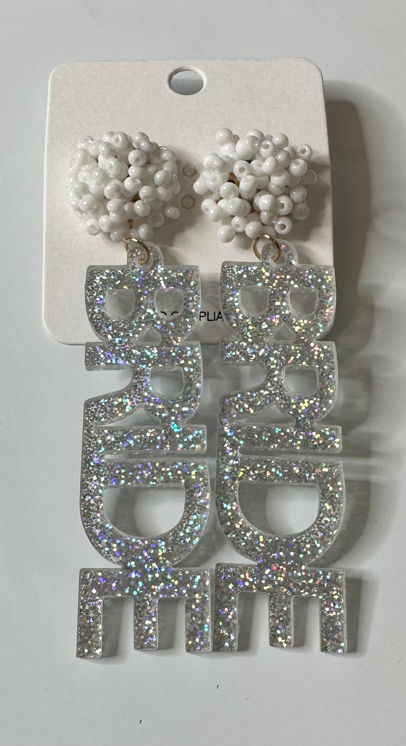 Bride Glitter Earrings